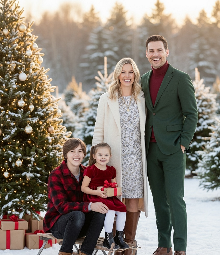 After: Snowy Forest00002.jpg with dusk blues and falling snow