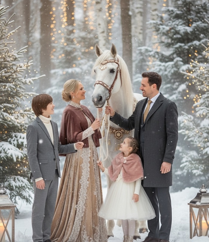 After - AI-generated Christmas photo